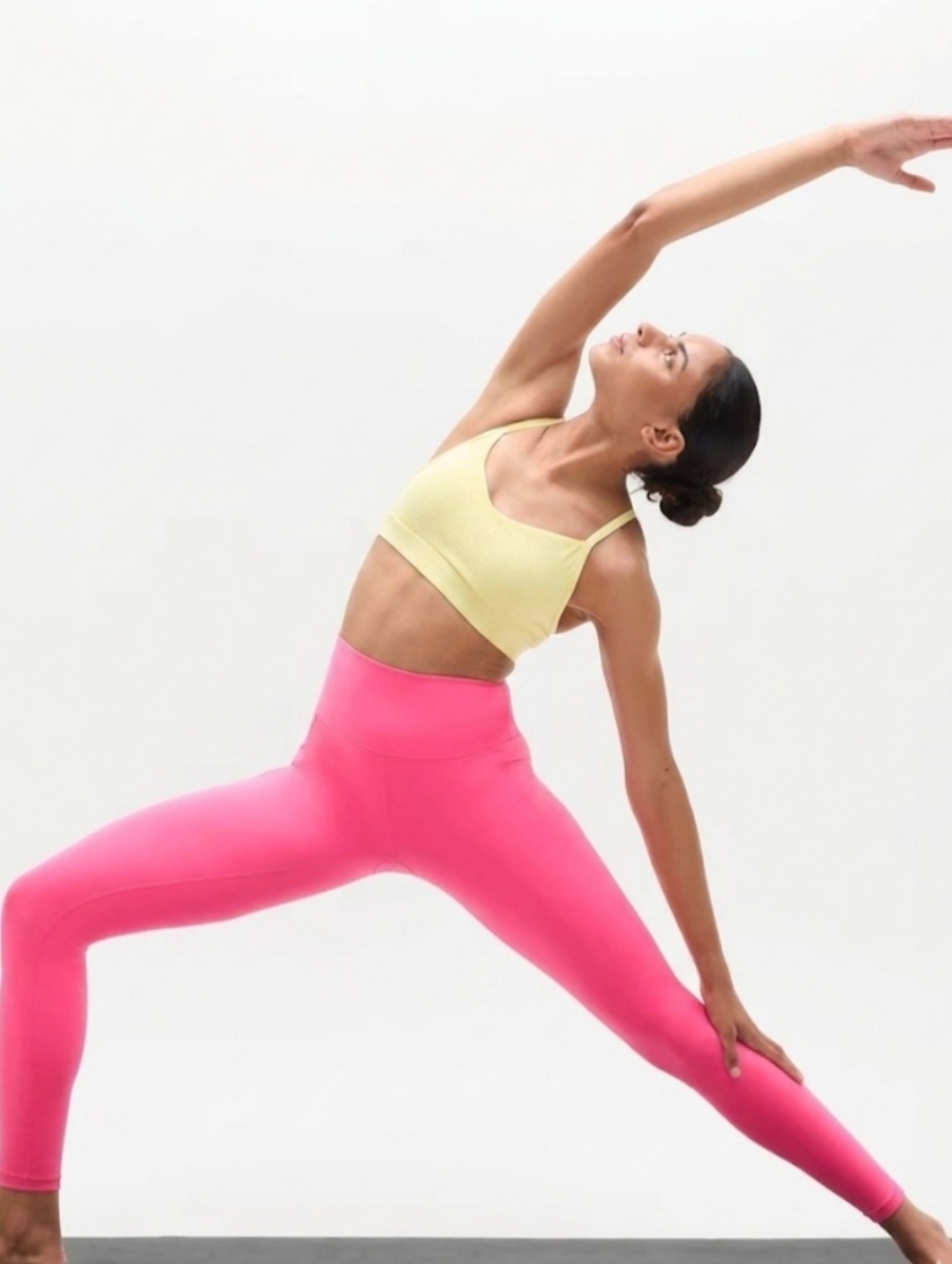 Athleta Salutation Stash 7/8 Tights Pink Size Medium